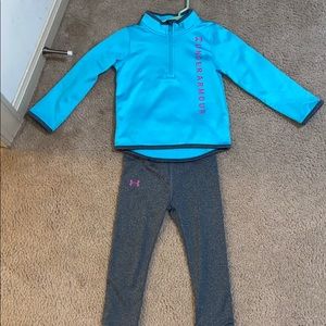 Toddler girl under armour outfit